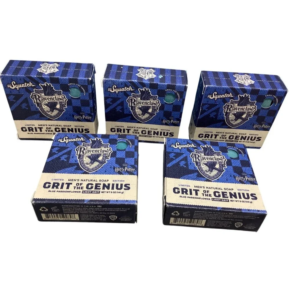 5 Dr. Squatch Harry Potter Soap Ravenclaw Grit Of The Genius Limited Edition 5Oz